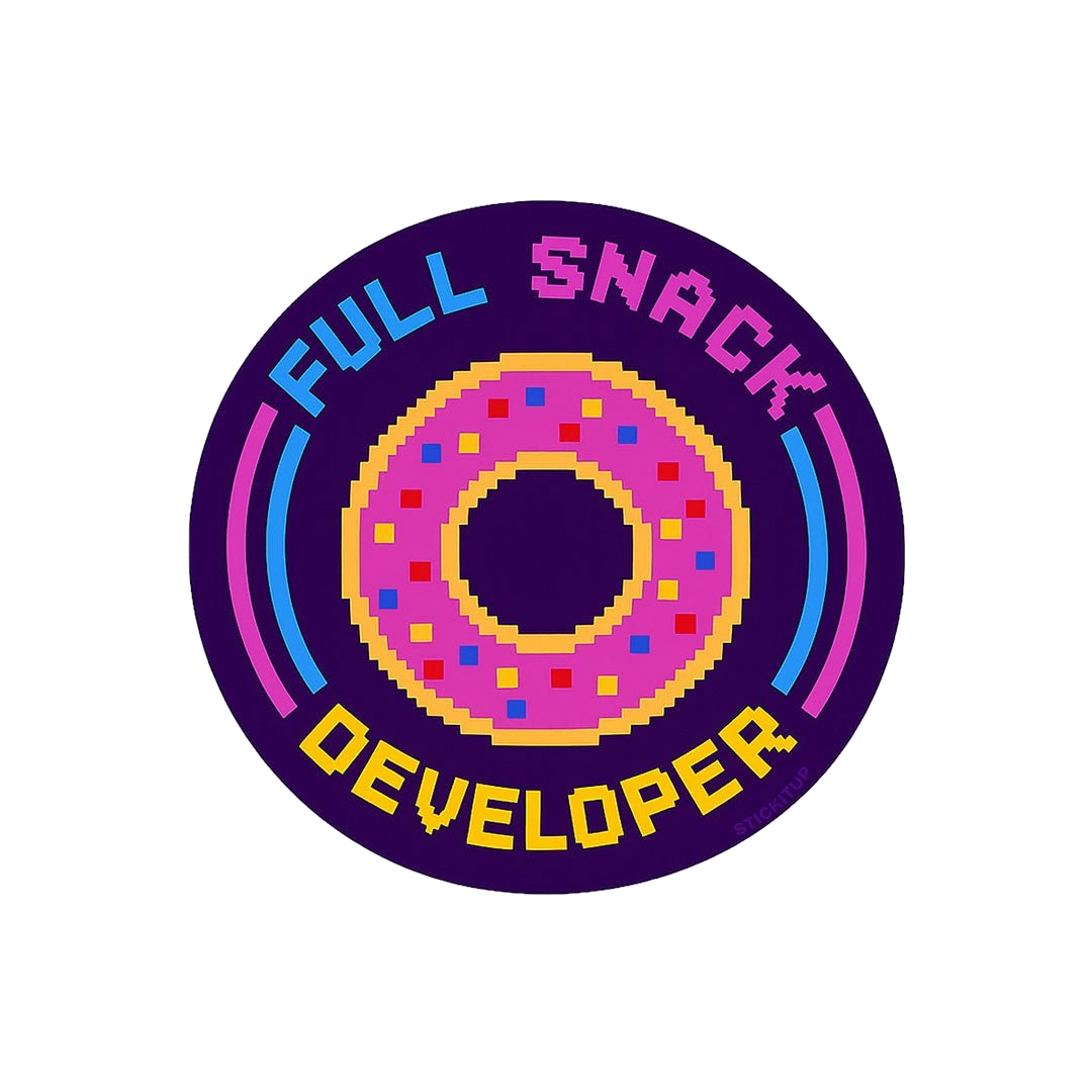 Full Snack Developer Sticker